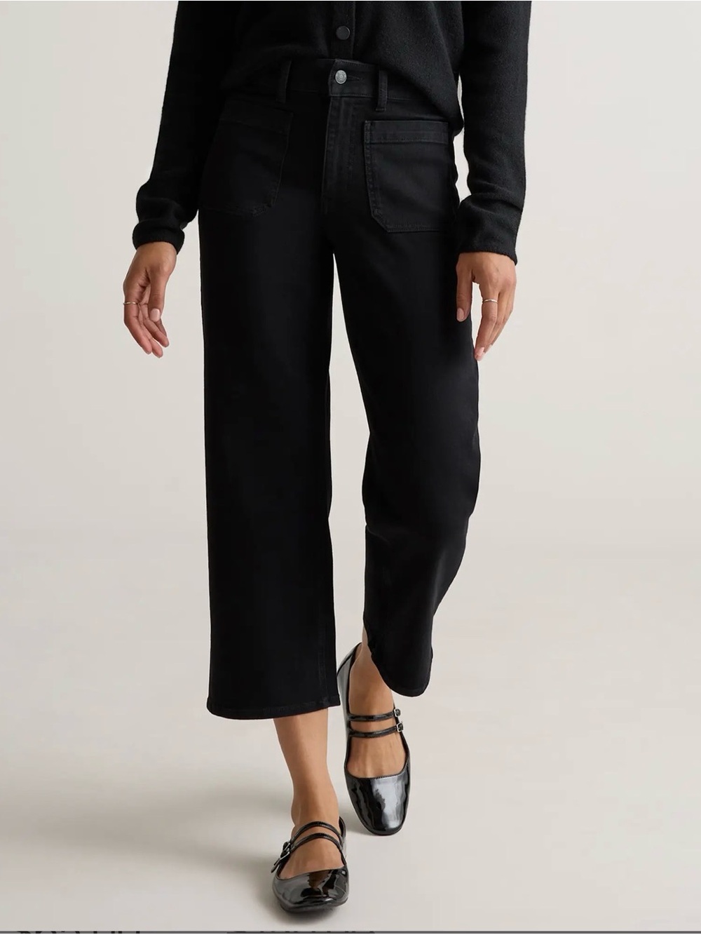 NWOT Bella Stretch Wide Leg Women's High-Rise Wide-Leg Jeans — Black